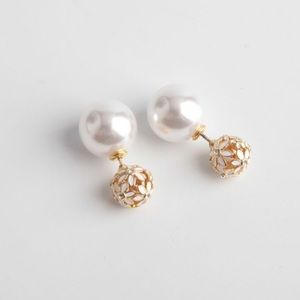 NWT kate spade daisy pearl frontback earrings